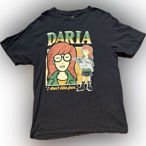 Ripple Junction Daria T-Shirt - Black and Green | Sz L